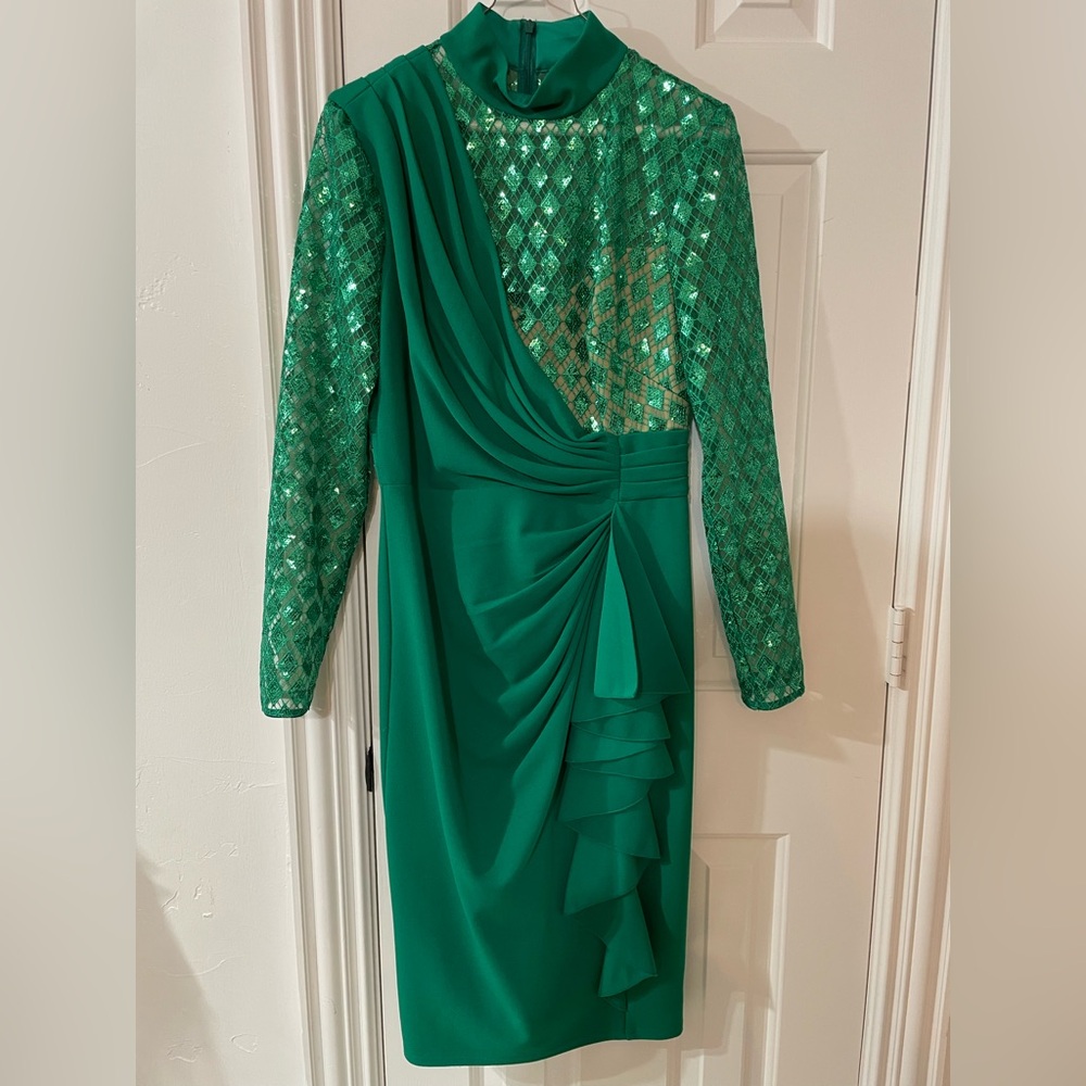 Tadashi Shoji Green Dress